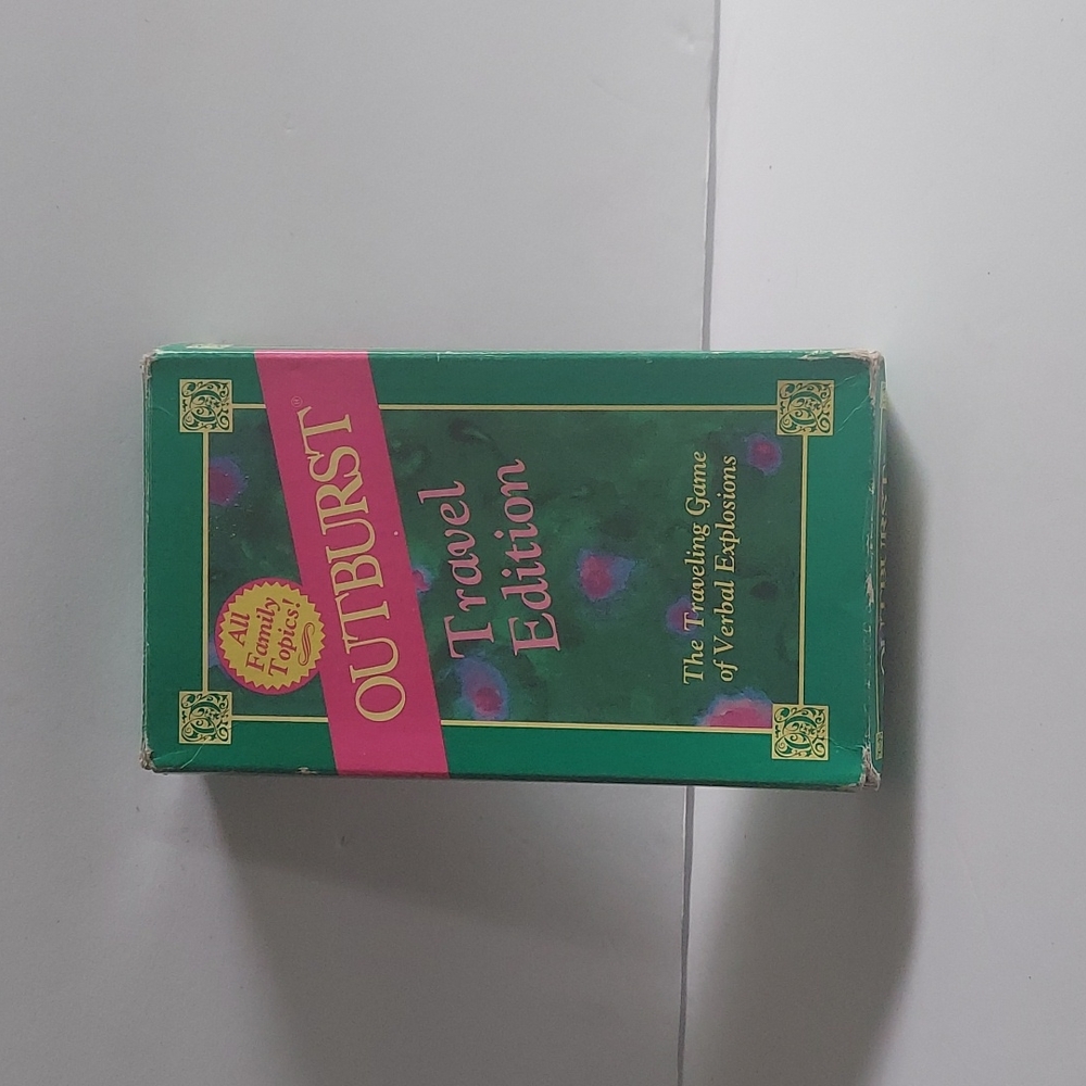 VINTAGE BOARD GAME.  Travel Outburst. 1991. Nerve Used. In Box.